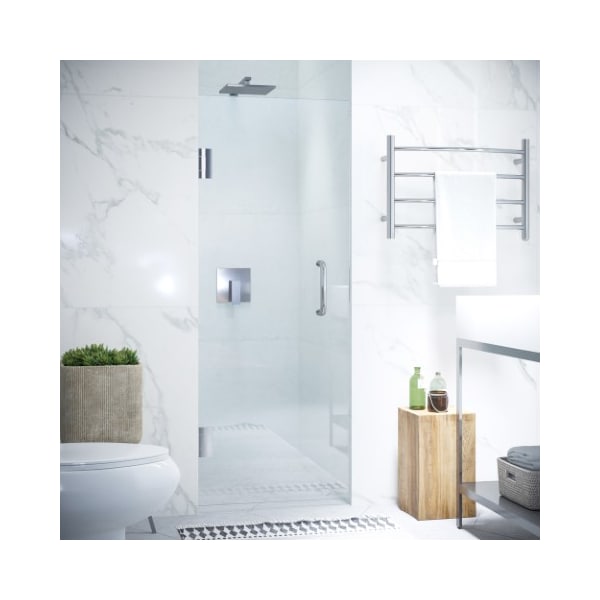 Anzzi Fellow 30" by 72" Frameless Hinged Shower Door in Chrome with Handle SD-AZ09-02CH - main